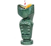 bar@drinkstuff Mouth Tiki Mug 600ml | Ceramic Hawaiian Cocktail Glass for Tropical Drinks, Parties & Home Bars