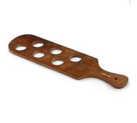 bar@drinkstuff Pine Shot Paddle Board to Hold 6 Shots, Case of 10