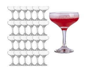bar@drinkstuff Polycarbonate Coupe Cocktail Glasses - 8.8 oz / 250 ml - Virtually Unbreakable Plastic Coupes for Cocktails & Champagne (24)