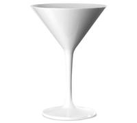 bar@drinkstuff Polycarbonate Martini Glasses White 7oz / 200ml, Pack of 4