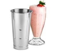 bar@drinkstuff Stainless Steel Malt Cups 30oz Case of 12 | Milkshake Cups, Smoothie Cups, Mixing Tins
