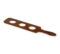 bar@drinkstuff Wooden Beer Flight Paddle for 3 Glasses - Case of 10 - Wooden Beer Paddle for Serving Drinks