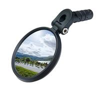 Bar End Bike Mirror [Upgraded Version] Scratch Resistant Glass Lens,HD,Safe Rearview Mirror (Blue) ME-001B
