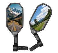 Bar End Bike Mirrors, High-Definition Convex Glass Lens for E-Bike Handlebars, Scratch Resistant, Safe Rearview 1 Pair Bicycle Mirror BT-022(Right And Left Side)