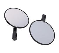 Bar end mirror pair Universal black Superbike E-approved 301-078 left + right