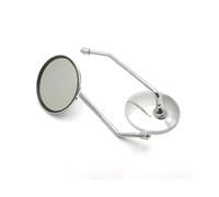 Bar End Mirrors A Pair 8mm 22mm 25mm Handlebar Round Oval Convex Mirrors Chrome Motorcycle Scooter Mirrors Universal Motorbike Rear View Mirror Handlebar Mirrors(For M8 hole)