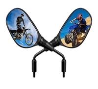 Bar End Mirrors Handlebar Rearview Mirrors ATV Mirrors Motorcycle,360 Degrees Ball-Type Adjustment,7/8" Handlebar Mount,8MM 10MM Threaded Bolt Compatible