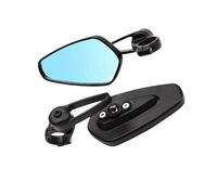 Bar End Mirrors Handlebar Rearview Mirrors For Motorcycle Bar End MirrorBlue Mirror Rearview On The Handlebar Side