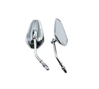 Bar End Mirrors Handlebar Rearview Mirrors Universal For Motorcycle Accessories Rear View Mirror White Glass Aluminum Alloy Black Chrome Convex Side