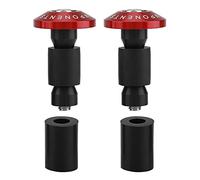 Bar End Plug, 22mm 7/8inch Motorcycle Handlebar End Slider Plug Caps, Aluminum Bar Ends Handlebar for Most Bicycle Mountain Bike Road Bike MTB(red)