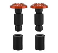 Bar End Plug, 22mm 7/8inch Motorcycle Handlebar End Slider Plug Caps, Aluminum Bar Ends Handlebar for Most Bicycle Mountain Bike Road Bike MTB(Orange)