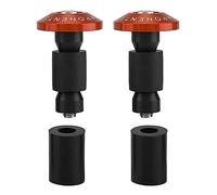 Bar End Plug, 22mm 7/8inch Motorcycle Handlebar End Slider Plug Caps for Racing ATV Offroad Motorcycle Handlebar End Cap (Orange)
