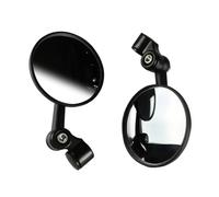 Bar End Rear View Mirrors 1Pair Motorcycles Rear View Anti-Glare Motorbike Black Handlebar Side Convex Mirror Scooter