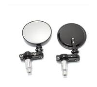 Bar End Rear View Mirrors 2PCS Motorcycle Bike Retro Folding Rearview Mirror Black 22mm Handlebar