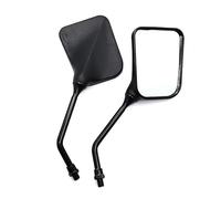 Bar End Rear View Mirrors Black Square Sport Side For All Motorcycle 2Pcs/Pair Moto