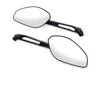 Bar End Rear View Mirrors For D&UCATI For MONSTER + 659 695 696 796 821 950 937 1100 1200 S R Motorcycle Rear View Mirror Left Right Glass Lenses(Black B)