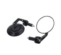 Bar End Rear View Mirrors Motorcycle Tram Off-Road Vehicle All-Terrain Handlebar End Rearview 95MM Glass Side Mirror(Black)