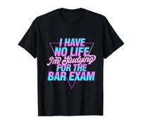 Bar Exam Shirt Funny Law School Graduation Value Graphic T-Shirt, Men, Black, L
