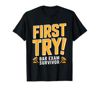 Bar Exam Survivor Passed First Attempt Lawyer Proud T-Shirt