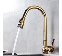 Bar Faucet for Home PubRotatable Brass Kitchen Faucet with Single Handle Hot & Cold Water Single Hole Design Perfect for Home Bar or Kitchen Island