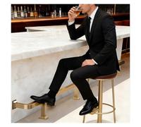 Bar Foot Rail,Commercial Bar Rail Foot Rest Brackets - 26ft Adjustable Undercounter Footrest System in Gold Finish - High Chair Leg Support for Ultimate Comfort & Stability