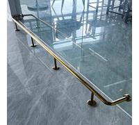 Bar Foot Rail for Kitchen Island, 1.3in O.D 304 Stainless Steel Support Bracket/Rest Tube，Suitable for Courtyard Platform(8FT/2.44M)