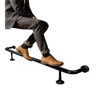 Bar Foot Rail for Kitchen Island Leg, Silver Footrest Railing 1.0 2.0 3.0 3.5 4.0 4.6 5.0 6.0 m Long, Commercial Bar FootRest Rail Kit Heavy Duty(Black,6ft/183cm)