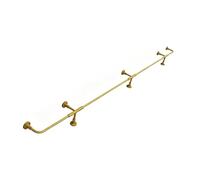Bar Foot Rail Kit - Bar Foot Rest Brackets Undercounter Mount Hardware and Pipe, Foot Railing Stainless Steel for Kitchen Island Indoor Outdoor(Gold,2m/6.56ft)
