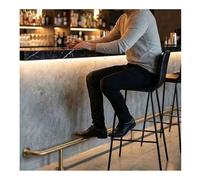 Bar Foot Rail Undercounter Railing with Mount Hardware Commercial Footrest Pole Heavy Duty Kick，Foot Railing Commercial Stainless Steel Indoor/Outdoor Bar Foot Rail Kit - 6' to 26' Sizes Un