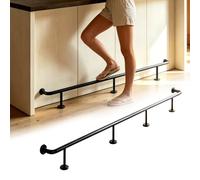 Bar Foot Railing, Stainless Steel Floor Standing Bar Foot Rail Kit, Commercial Footrest Pole Kitchen Island Leg for Restaurant Pub Rest(600cm/19.7ft)