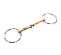 BAR H EQUINE Smooth Mouth Broken Bit O Ring Snaffle | Bits for Horses Horse and Bridles