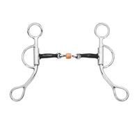 BAR H EQUINE Western Argentine Shank Bit with Copper Roller & Sweet Iron Mouthpiece