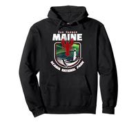 Bar Harbor Maine Acadia National Park Aurora Borealis Pullover Hoodie