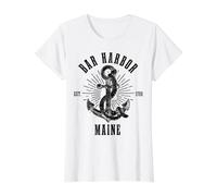 Bar Harbor Maine Anchor Vintage USA America Souvenir Value Graphic T-Shirt