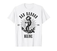 Bar Harbor Maine Anchor Vintage USA America Souvenir Value Graphic T-Shirt