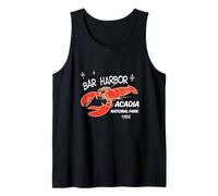 Bar Harbor Maine Lobster Acadia National Park Retro Tank Top