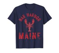 Bar Harbor Maine Lobster Travel Acadia Vintage T-Shirt