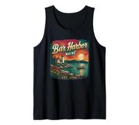Bar Harbor Maine Vintage Coast Travel Bar Harbor Tank Top