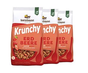 Bar House Krunchy Strawberry Pack of 3 x 700 g Box - Bio