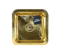 Bar Kitchen Sink - Made of Brass / Square / 16 5/8 per 16 5/8 Inch / Undermount or Overmount / by Nantucket Sinks
