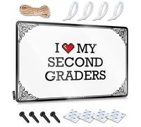 Bar Man Cave Decor I Love My Second Graders Tin Sign Bro Cave Sign Funny Tin Sign(20X30CM)