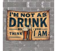 Bar Man Cave Decor I'M Not As Drunk As You Think Tapestry Large Tapestry Gaming Room(100X150CM)