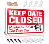 Bar Man Cave Decor Keep Gate Closed No Matter What The Dog Say Sign Bar Man Cave Decor Outdoor Signs And Decor(20X30CM)