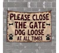 Bar Man Cave Decor Keep The Gate Closed for Your Dog's Safety Tapestry Funny Kitchen Decor Funny Tapestries(100X150CM)