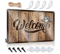 Bar Man Cave Decor Welcome Autumn Owl Tin Sign 1 Cool Signs For Bedroom Man Cave Signs For Men(30X40CM)
