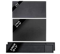Bar Mat Bundle - Set of 4 | 1-Pack 18"x12", 2-Pack 18"x3"and ,1-Pack12"x6"