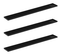 Bar Mats for Home Pub,Rubber Bar Mats 3Pcs Rubber Bar Mats Nonslip Black Counter Service Spill Mat Versatile Kitchen Pad for Home Office Bathroom(Set 01)