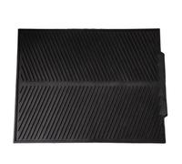Bar Mats for Home Pub,Rubber Bar Mats Multifunctional Coffee Bar Mat PVC Soft Silicone Anti Slip Water Drainage Foldable Reusable(Black)