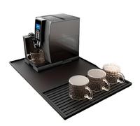 Bar Mats for Home Pub,Rubber Bar Mats Silicone Coffee Bar Mat Multi-Functional Nonslip Machine Dishwasher Protector Accessories(Black)