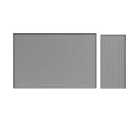 Bar Mats for Home Pub,Rubber Bar Mats Silicone Coffee Mat Multi-Functional Non-Slip for Countertops Mess-Free Station Setup Essential(Light Grey)